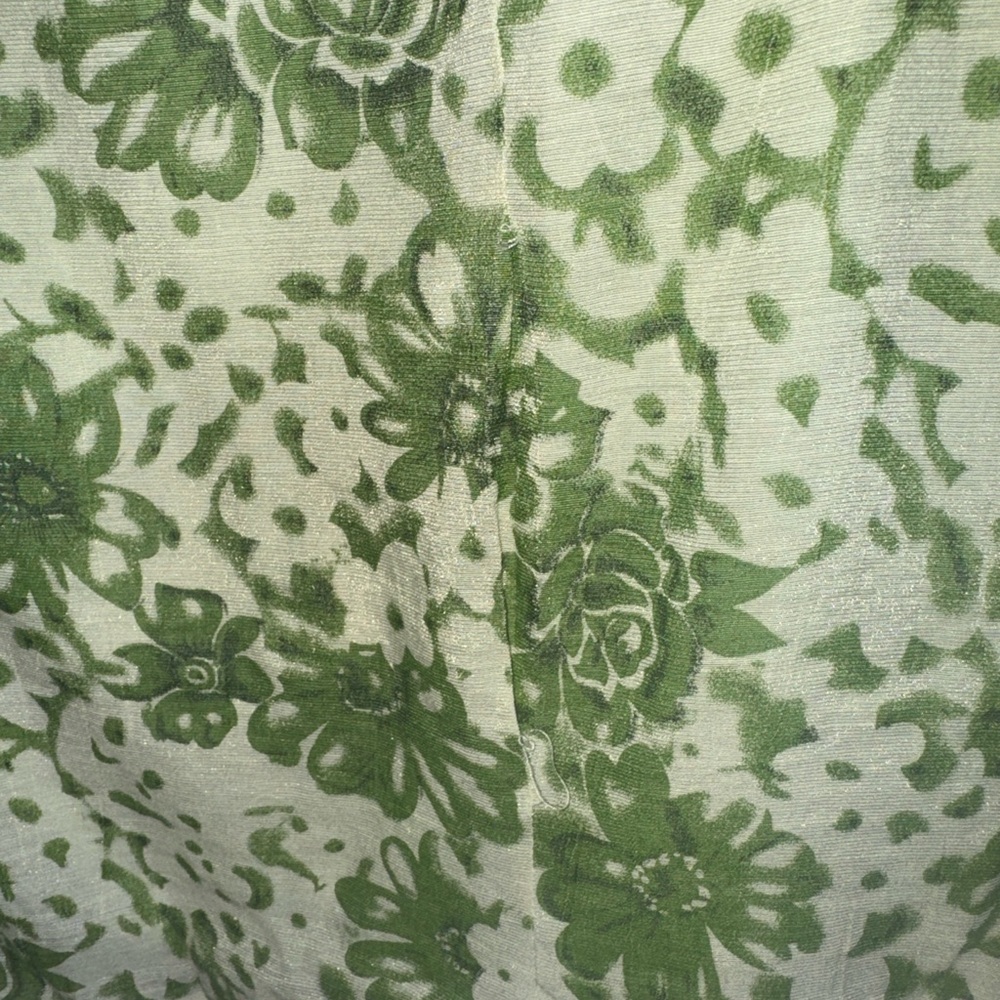 Vintage Sleeveless Green Rose Floral Garden Tank Top Fairy-core Cottage-core - Picture 4 of 4